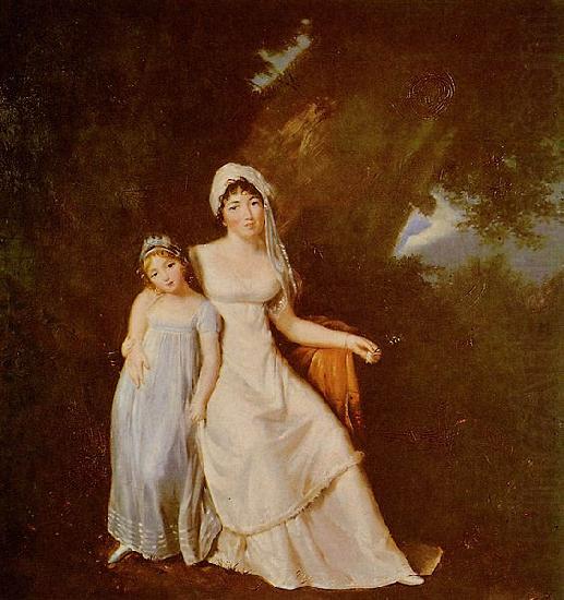 Marguerite Gerard Mme de Stael et sa fille china oil painting image